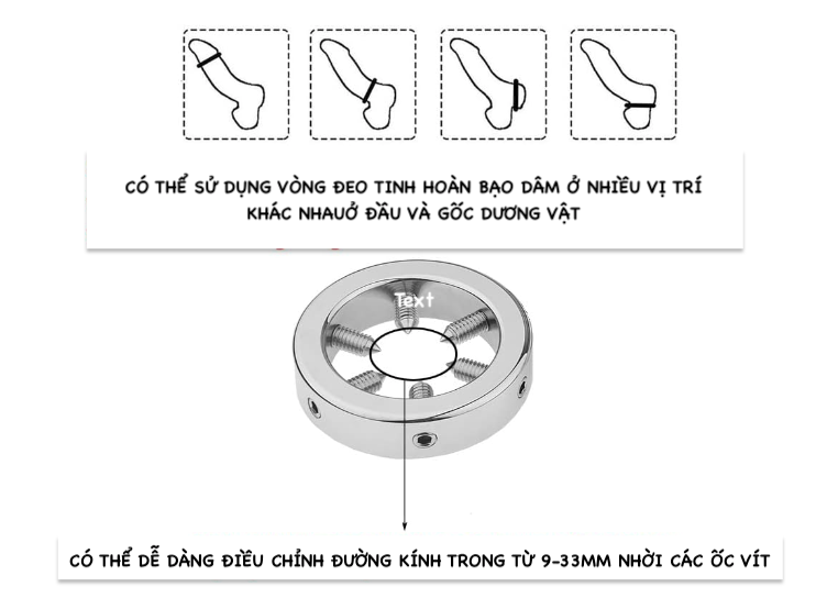 Vòng đeo tinh hoàn bạo dâm độc đáo kích thích cực mạnh